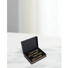 Forks L'Objet Spirale Cocktail Set of Four Gold Cake Fork