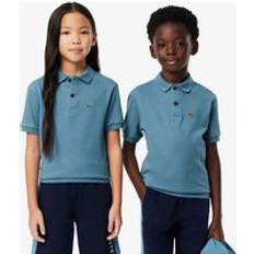 Blåa Pikétröjor Lacoste Polo Piqué Kalksten Med Logo -