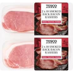 Tesco Smoked Back Bacon Rashers 600g 10pcs 2pack