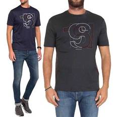 Armani Jeans Mens T Shirt Short Sleeve Crew Neck Casual Cotton Tee - Summer