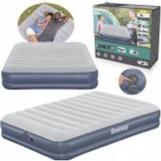 Bestway 2 Personers Oppblåsbar Madrass Queen Tritech Luftpumpe 203 x 152 x 36 cm