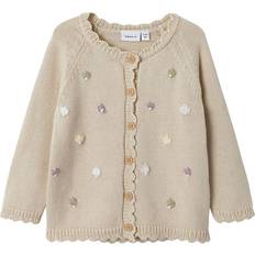 0-1M Överdelar Name It Cardigan - Stickad - Summer Sand