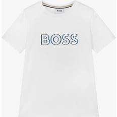 BOSS Boys Cotton T-Shirt - White