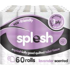 Cusheen Splesh Toilet Roll Soft Quilted Eco-Friendly Lavender 60 Rolls
