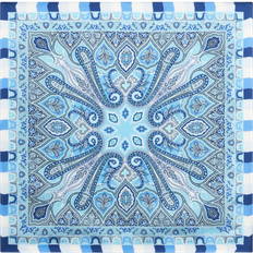 Men Clutches Etro Pochette À Imprimé Floral Et Médaillons - Bleu