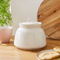 White Biscuit Jars Dunelm Amalfi Stoneware - White Biscuit Jar