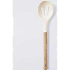 Silicone Slotted Spoons John Lewis Wood Handle Silicone Head Cream Slotted Spoon