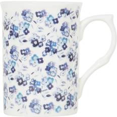 Buxton Forget Me Not White and Blue Cup & Mug