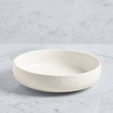 White pasta bowls Dunelm Heart Embossed Pasta - White Serving Bowl