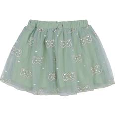 Polyester Kjolar Hust & Claire Nederdele Hcninna Blomst Green Sage