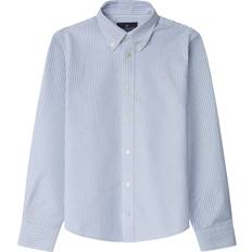 Blue Shirts Hackett London Kids' Stripe Cotton Classic Fit Shirt - Blue