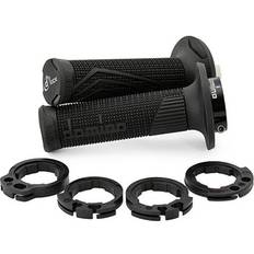 Domino D100 Black Lock On Grips Pair - Black