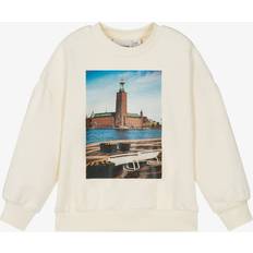 128/134 Sweatshirts Barnkläder Mini Rodini City Hall Sweatshirt - Offwhite