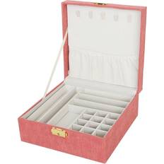 Red Jewellery Storage Versa Red Polyester Jewelry Box - Red