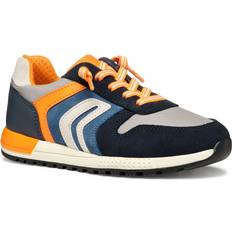 Geox Grey Trainers Geox Alben Boy - Light Grey/Navy