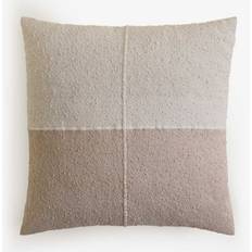 Sklum Quadrato In Cotone 45x45 cm Bianco Cuscino Decorativo Completo Bianco, Beige (45x45cm)