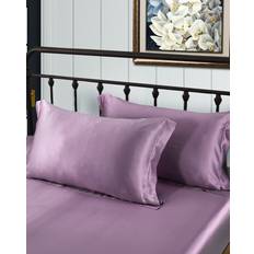 Textiles LilySilk Pure Silk Pillowcase 25 MM 2-Pack Soft Luxury United Kingdom Lavender Square 65 x 65 cm Pillow Case