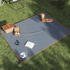 Polyester Seat Pads vidaXL Grey Waterproof Picnic Blanket 205 x 155 cm