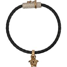 Smycken Versace Women's Leather Bracelets - Black/Gold
