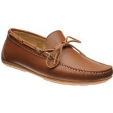 Monza Rubber-Soled Driving Moccasins - Tan Grain