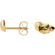Smycken Camille Brinch Camille Brinch Jewellery Contrast Stud Earrings Dam Stiftörhängen Stl - Gold