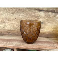 Chic Antique Saint-Émilion Glas Med Mønster 270ml Amber Vinglas