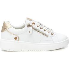 Trainers Flat Laces Zip Casual - White