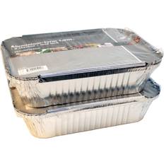 Aluminium Matlådor NBA Aluminiumsforme Med Låg 1,9L 3-Pak Madkasse 3stk