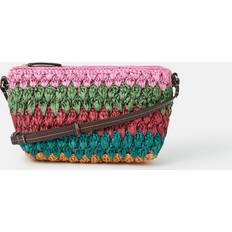Raffia Crossbody Bags Accessorize Mix Woven Raffia Crossbody Bag - Multicolour