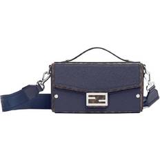 Fendi Crossbody Bags Fendi Soft Trunk Baguette Leather Crossbody Bag - Blue