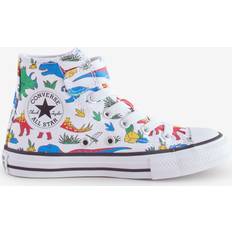 Converse Multicoloured Trainers Converse Kids Chuck Taylor All Star 1V Dinocons Trainers - White/Multi-Coloured