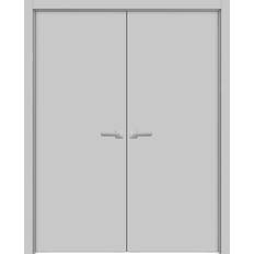 Doors SartoDoors French Double Doors Planum 0010 Matte Grey 48x80 Interior Door (x)