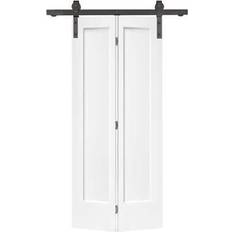Doors Calhome bi-fold barn w/ hardware kit 36" 80" 1 panel primed mdf Sliding Door (x)