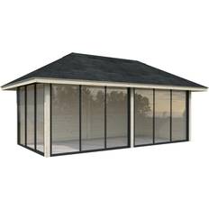 Palmako Anneks Med Skydedør Bianca 202 16.6 M² Natur