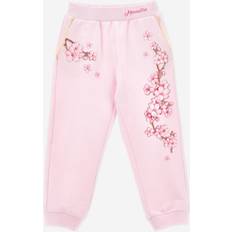 Monnalisa Girls Blossom Print Joggers - Pink