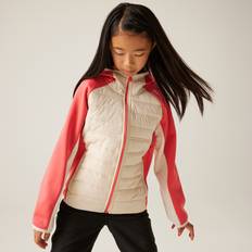 Purple Outerwear Regatta Kids Water-repellent Kielder IX Hybrid Jacket - Light Vanilla Peach Bloom