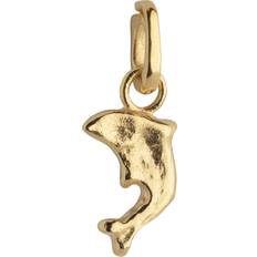 Emalje Charms & Vedhæng ENAMEL Copenhagen Joyful Dolphin Charm - Forgyldt
