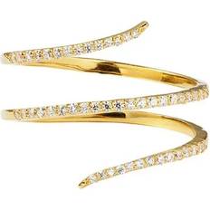 Syster P Ringar Syster P Sparkle Wrap Ring - Gold