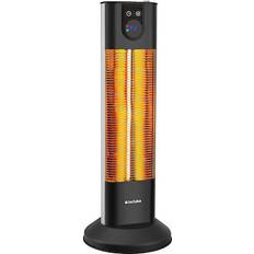 Terrasse- & Infrarøde varmelegemer tectake Infrarød Varmelampe Terra 1500W Sort