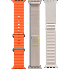 Wearables Set of 3 Bands for Apple Watch Ultra 2 and1 49mm