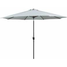 Umbrella Steel 8 Ribs D300 cm Polyester White Garden