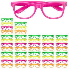 Animals Accessories Relaxdays Neon Party Glasses Colourful Costume 48 Pcs