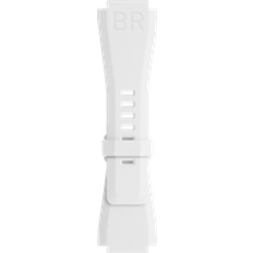 Rubber Watch Straps Bell & Ross Strap BR 01/03 BR-X1 White Rubber Medium