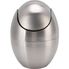 Cleaning Equipment & Cleaning Agents Tomtop Jms Desktop Trash Can Stainless Steel Egg Shape Mini Countertop Waste Bin
