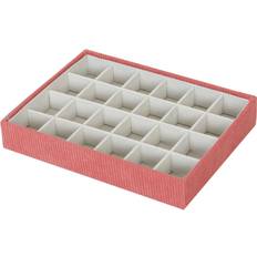 Red Jewellery Storage Versa Jewelry Box - Red Polyester Cardboard Organizer