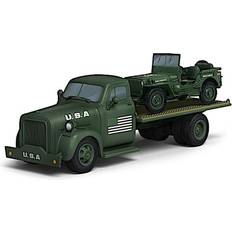 Scale Models & Model Kits The Hamilton Collection WWII-Era Flatbed Truck Sculpture And Diecast Jeep Set