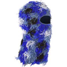 Blue - Skiing Balaclavas Uxcell Distressed Balaclava Ski Mask Camo Knitted Face Cover Dazzling - Blue