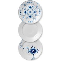 Royal Copenhagen History Tall Sæt 19 cm 3 pak cm Hvid Tallriksset