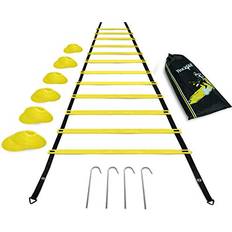 Yes4All Fitness Yes4All Agility Ladder 12 Rungs Yellow Steel Stakes Combo