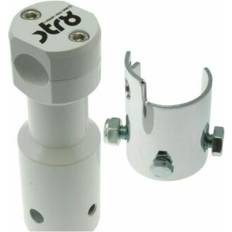 White Motorcycle Handle Mounts STR8 Handlebar Clamp For Peugeot 50 Speedfight 2 - White